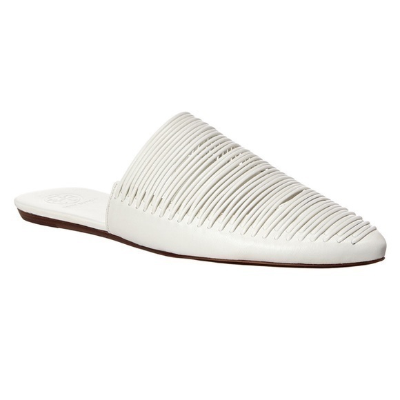 NIB Tory Burch Sienna Flat Slide Mestico size white